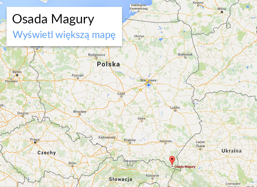 Osada Magury na mapie Polski